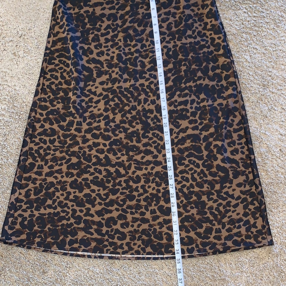 Women’s Rachel Zoe Leopard Print A-Line Midi Skirt Size 6 - Picture 3 of 8